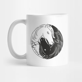 Yin Yang  horse therapy Mug